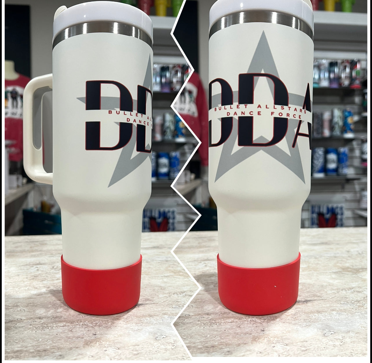 DDA 40OZ TUMBLERS WITH HANDLE AND STRAW
