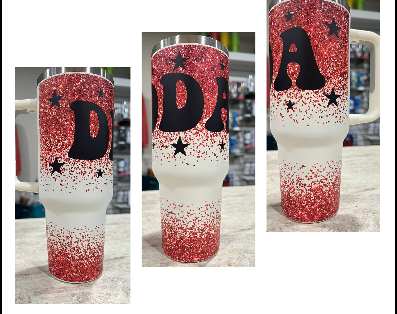 DDA 40OZ TUMBLERS WITH HANDLE AND STRAW