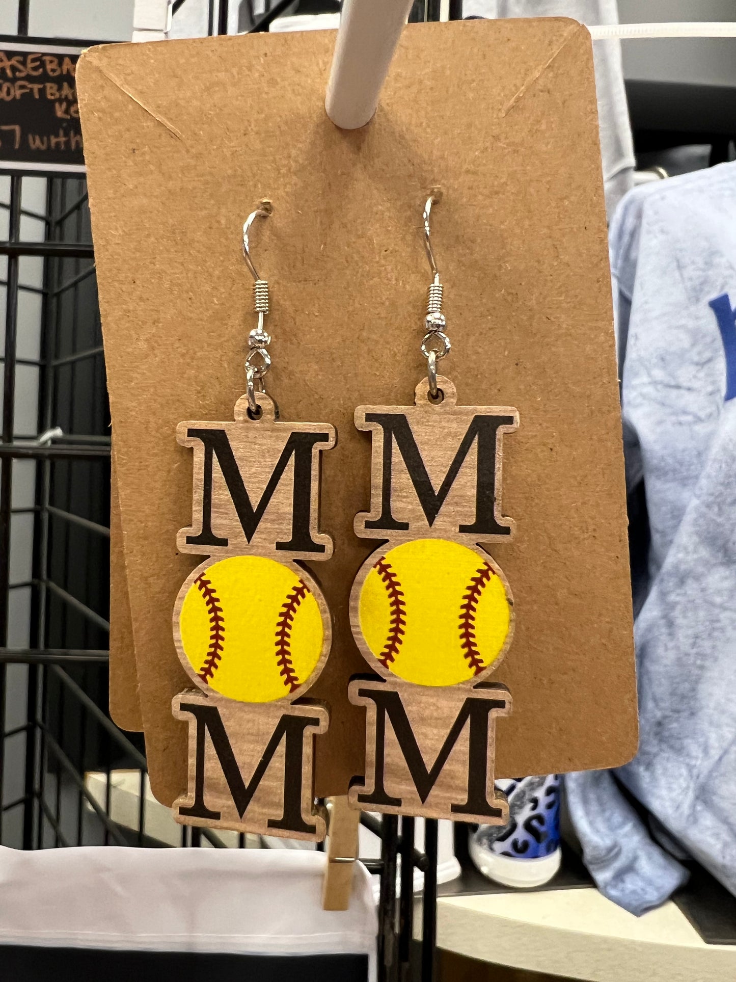 SOFTBALL MOM EARRINGS
