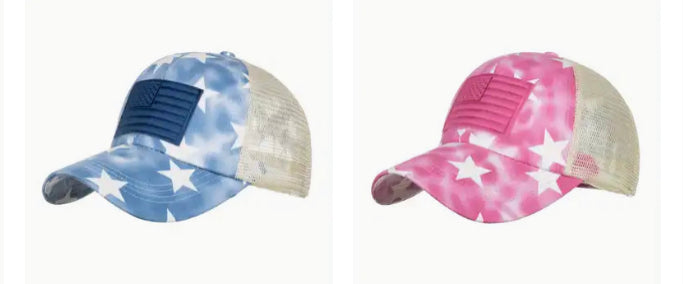 AMERICAN FLAG WOMENS HATS