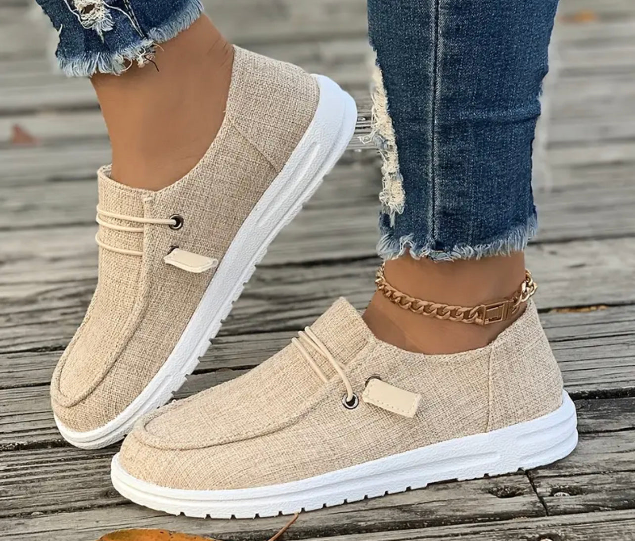 SLIDE ON CANVAS SHOES FOR SUMMER