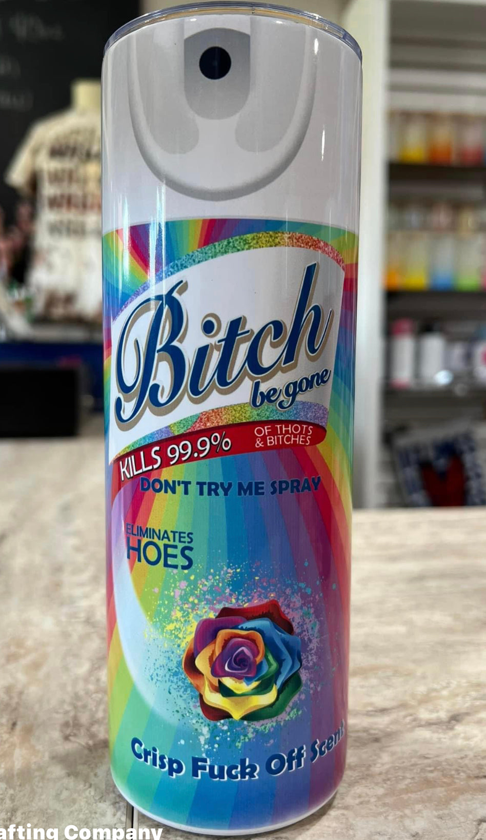 BITCH SPRAY BOTTLE 20 OZ TUMBLER