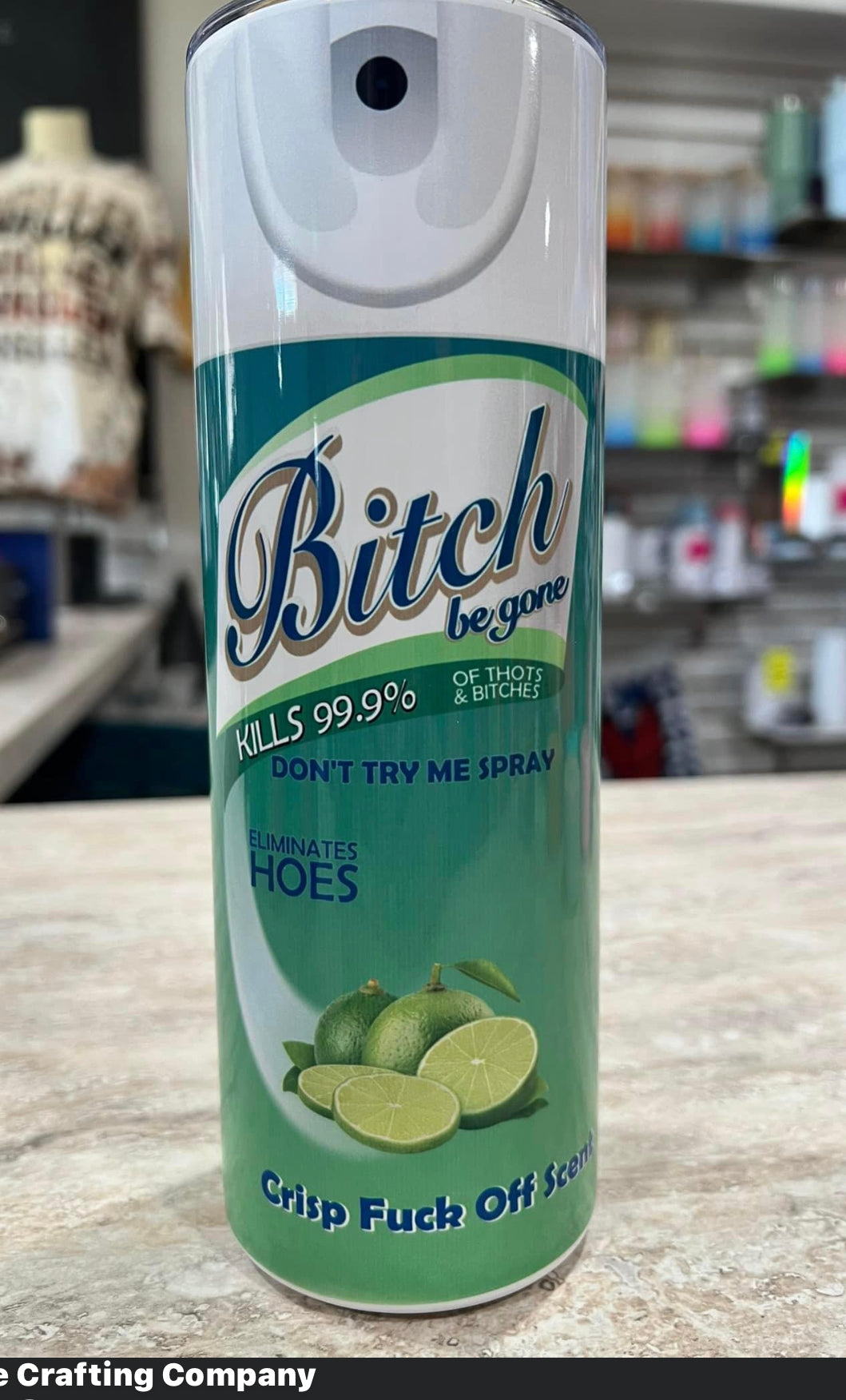 BITCH SPRAY BOTTLE 20 OZ TUMBLER