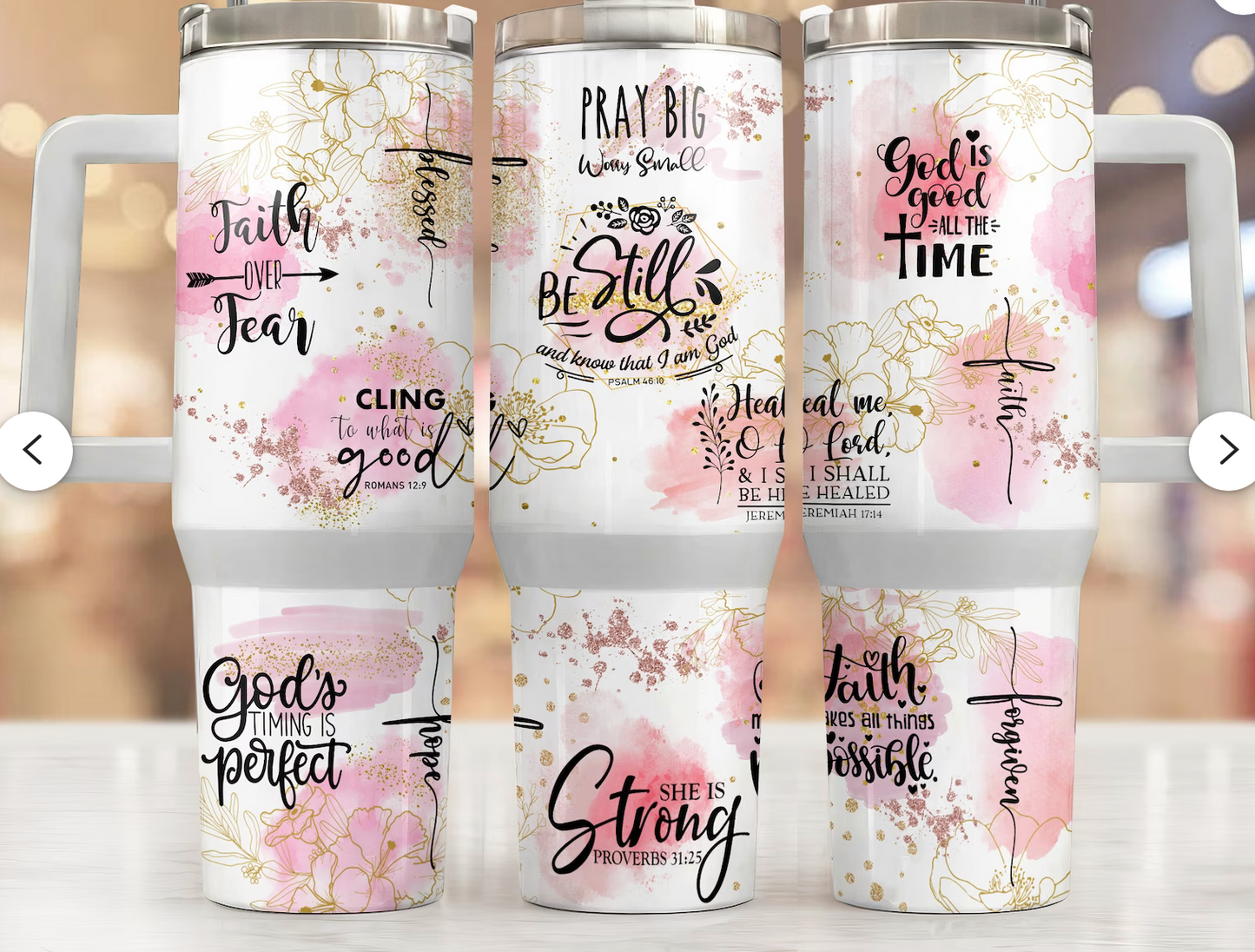 Daily Affirmations Faith 40 oz Tumbler