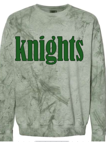 GRAFITTI STYLE CREWNECK SWEATSHIRT WITH PUFFY PRINT