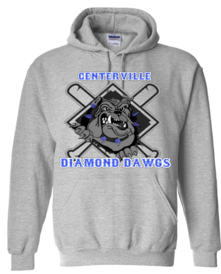 CENTERVILLE DIAMOND DAWGS YOUTH HOODIES