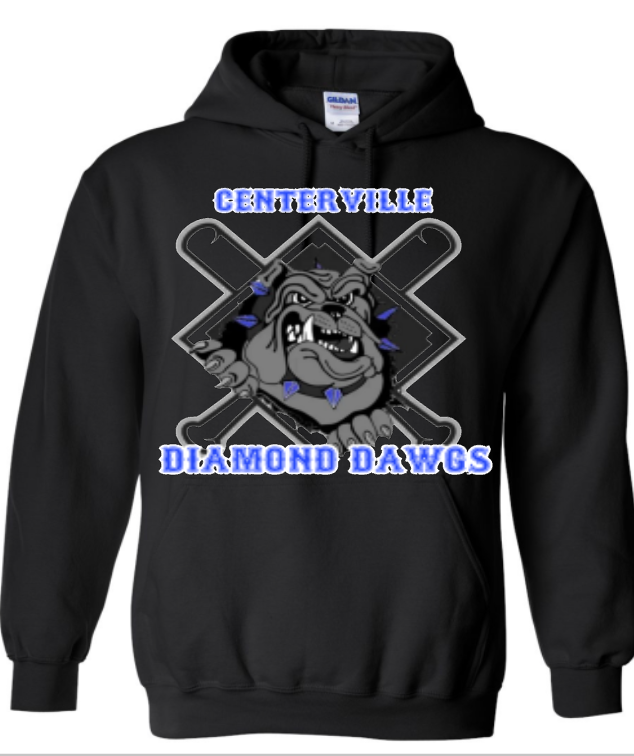 CENTERVILLE DIAMOND DAWGS YOUTH HOODIES