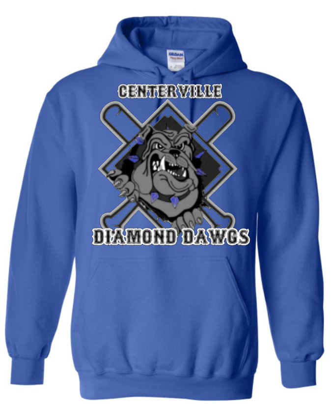 CENTERVILLE DIAMOND DAWGS HOODIES