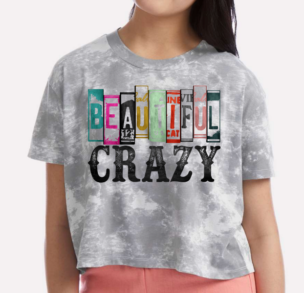 BEAUTIFUL CRAZY CROPPED TOP TYE DYE