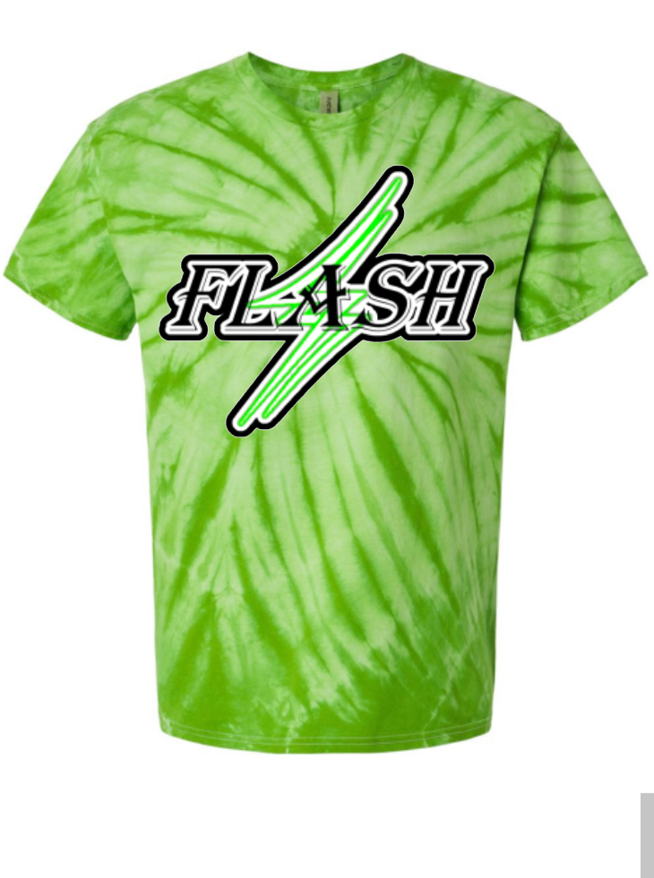 FLASH TIE DYE T-SHIRTS ADULT AND YOUTH