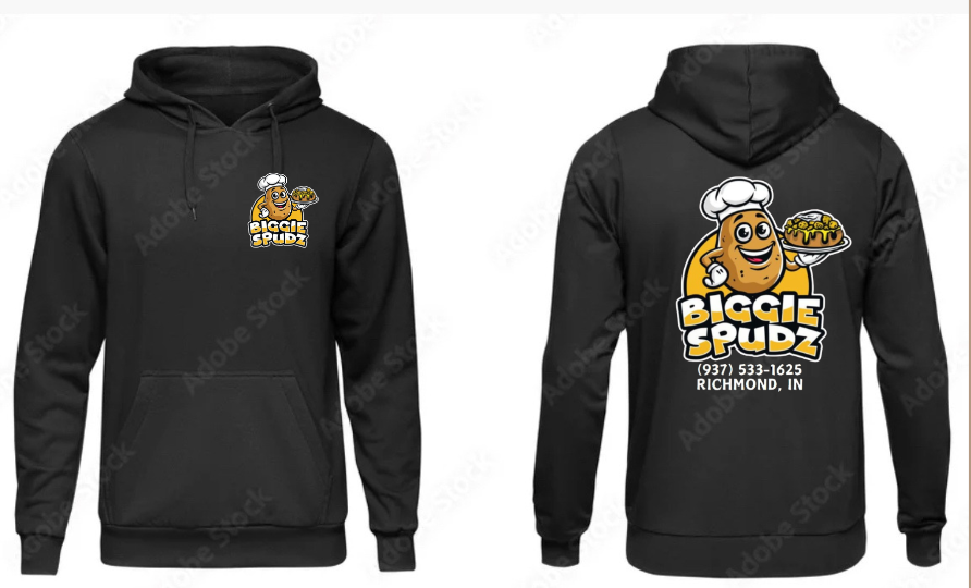 BIGGIE SPUDZ MERCH SHIRTS- ADULT AND YOUTH SIZES