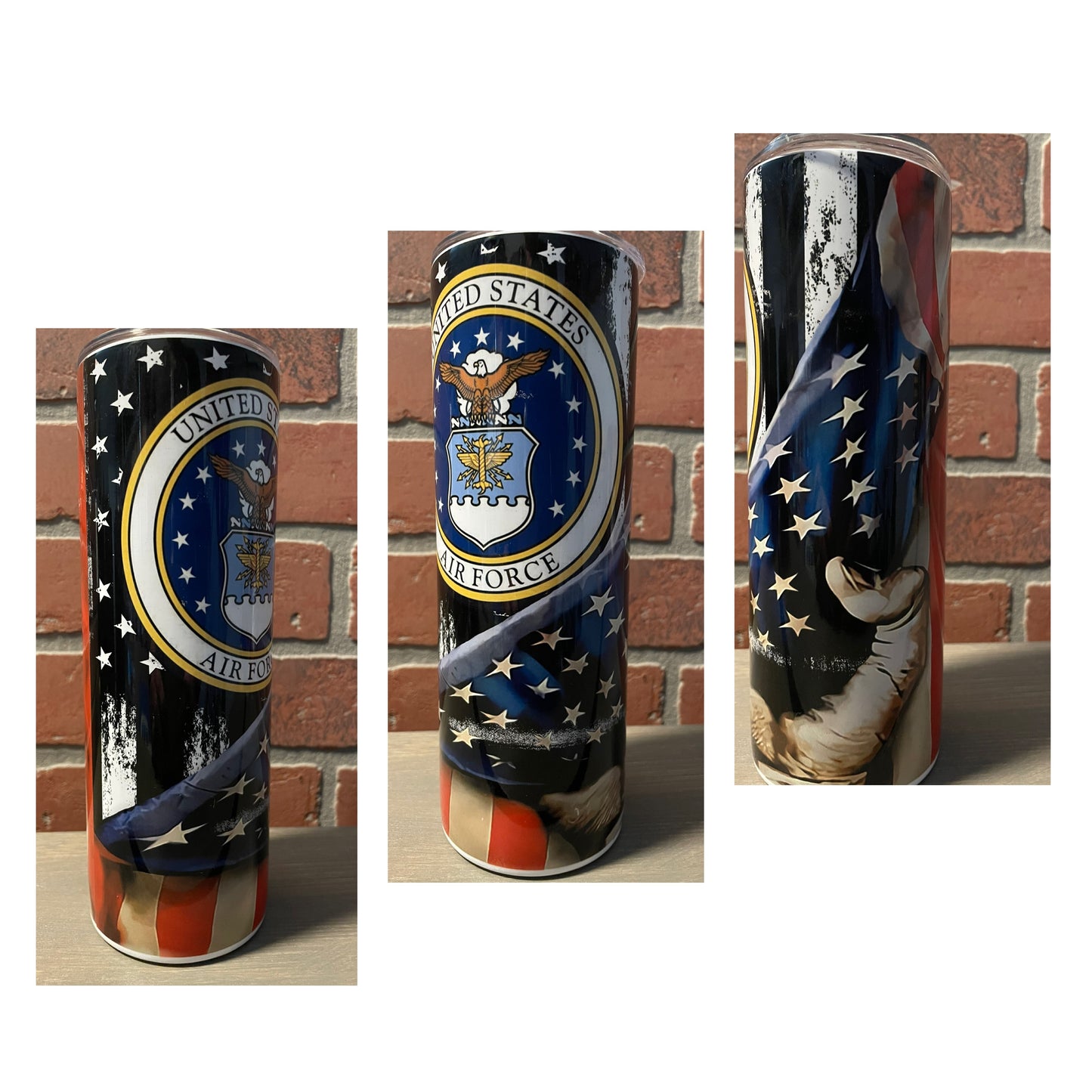 AIR FORCE FLAG 20 OZ TUMBLER