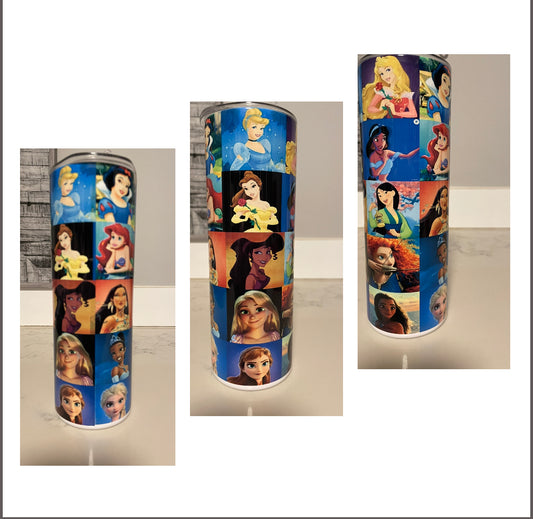 PRINCESS COLLAGE 20 OZ TUMBLER