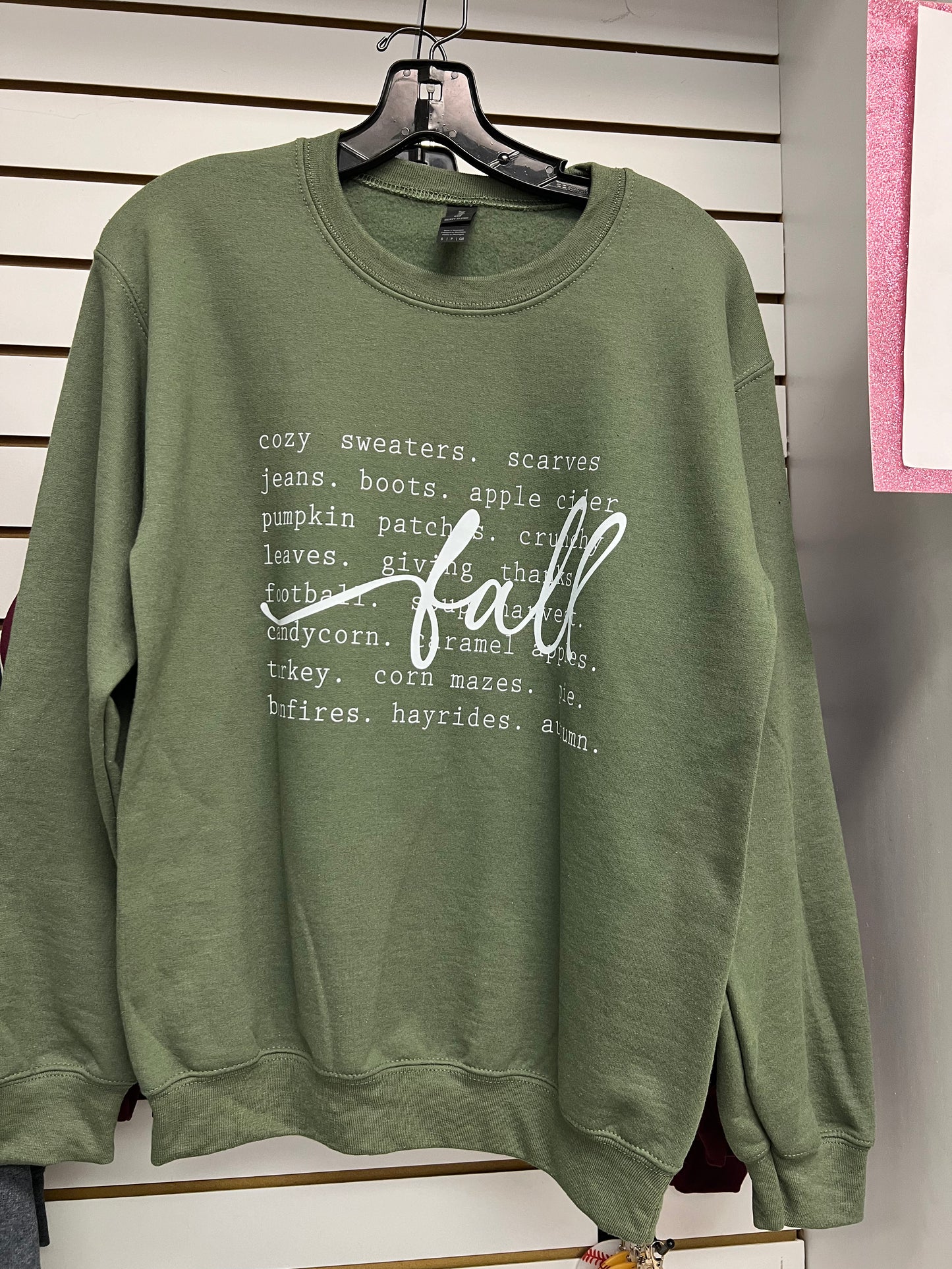 FALL TYPOGRAPHY CREWNECK