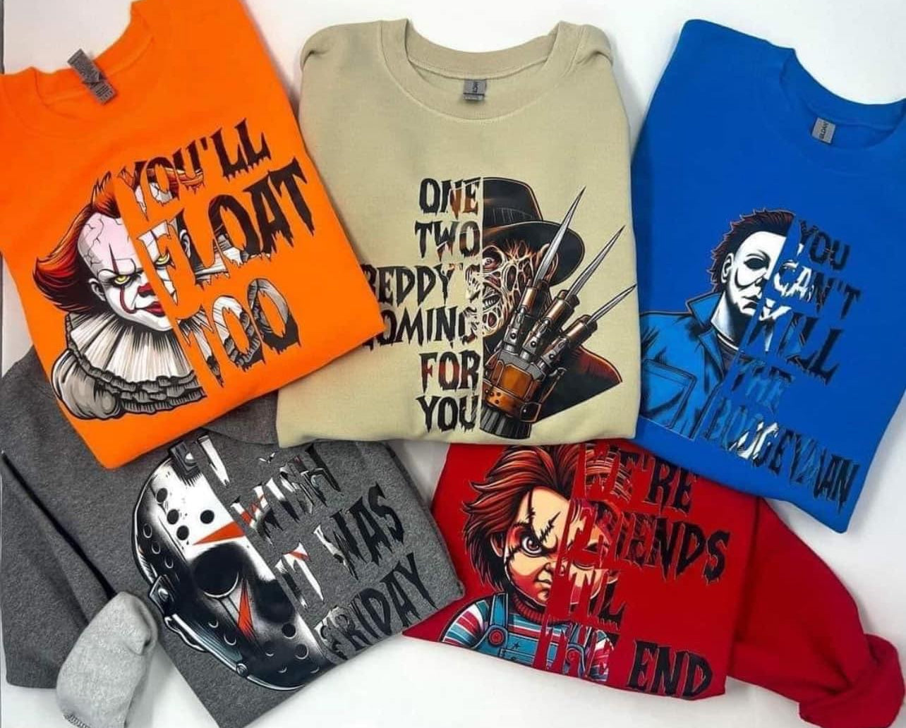 HORROR MOVIE HALLOWEEN SHIRTS