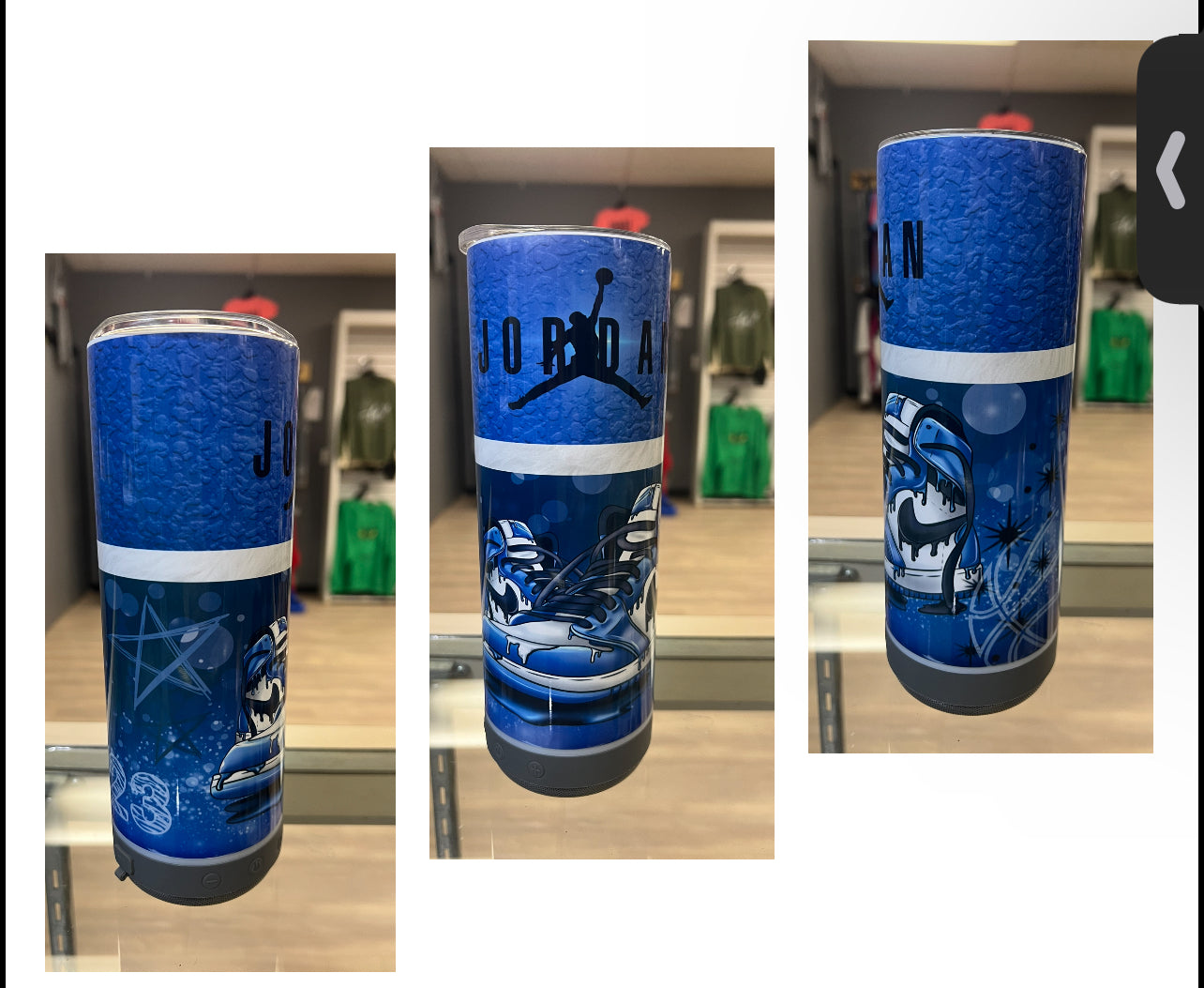 BLUE HIGHTOP BLUETOOTH SPEAKER TUMBLER