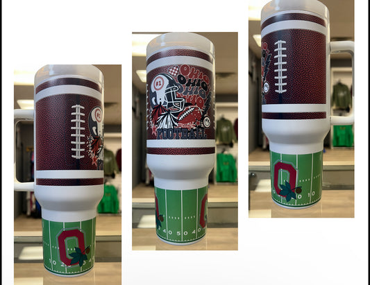 OHIO FOOTBALL 40 OZ TUMBLER