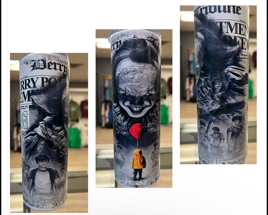 HORROR MOVIE CLOWN 20 OZ TUMBLER