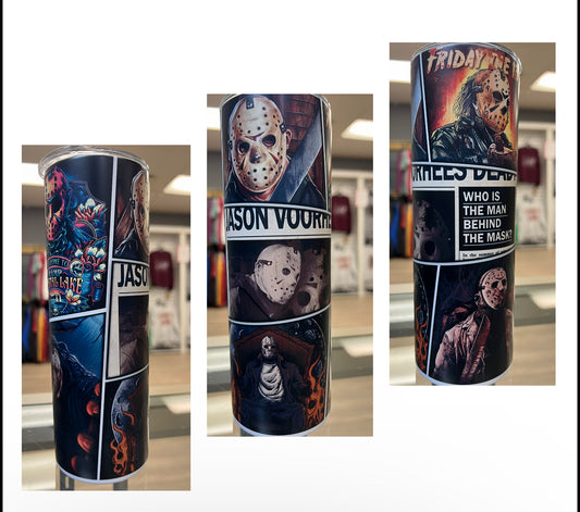 JASON HORROR COLLAGE 20 OZ TUMBLER