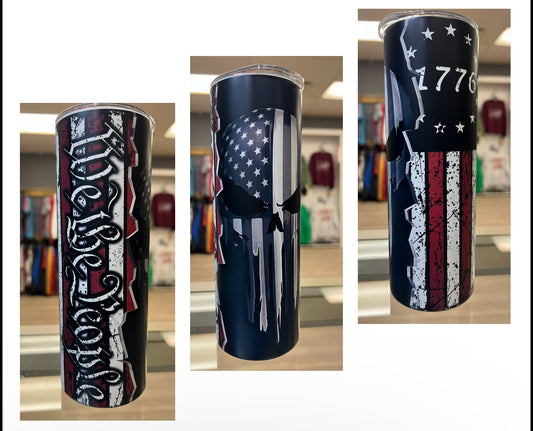 WE THE PEOPLE PUNISHER 1776 20 OZ TUMBLER