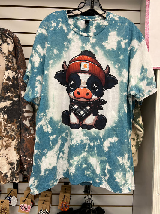 BABY COW BLEACHED TSHIRT