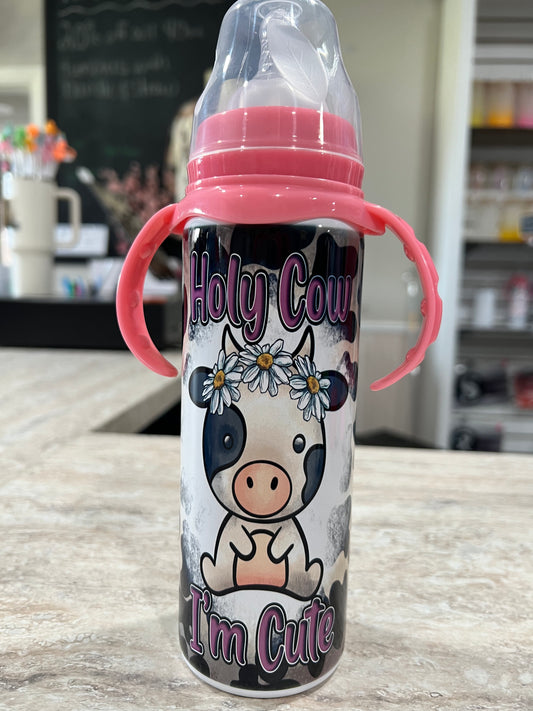 HOLY COW IM CUTE BABY BOTTLE