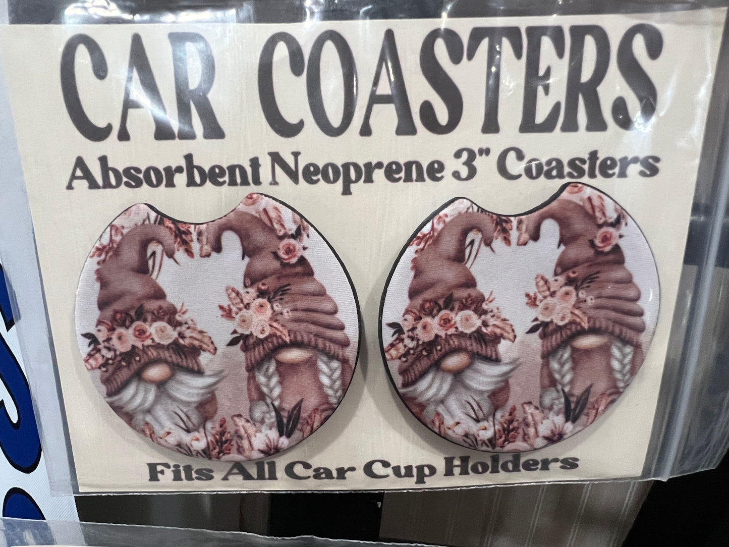 3" NEOPRENE CAR COASTERS