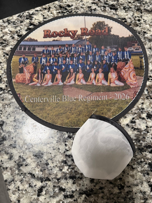 BLUE REGIMENT FLYING DISC FAN