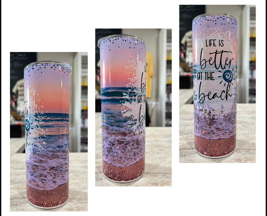 LIFE IS BETTER AT THE BEACH 20 OZ TUMBLER