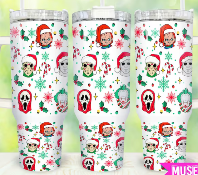 Horror Christmas Killers 40 oz Tumbler