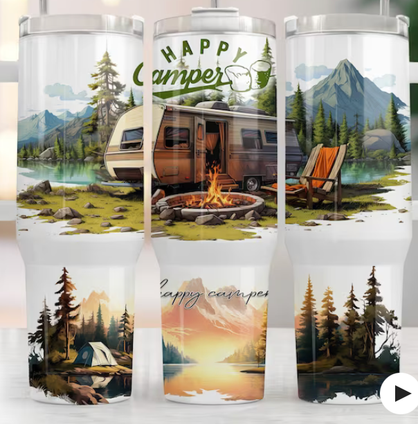 Happy Camper 40 oz Tumbler