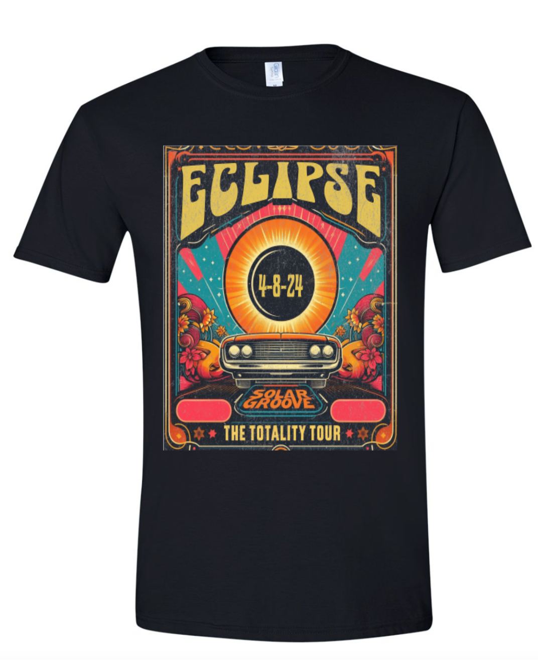 2024 ECLIPSE PATH OF TOTALITY RETRO SHIRTS FEATURING RICHMOND, IN