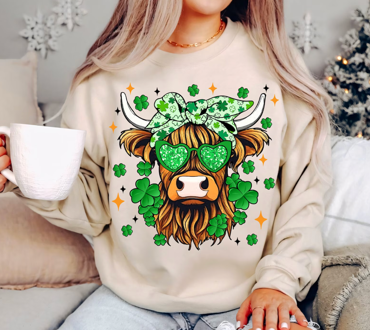 ST PATTY’S DAY HIGHLAND COW SHIRTS