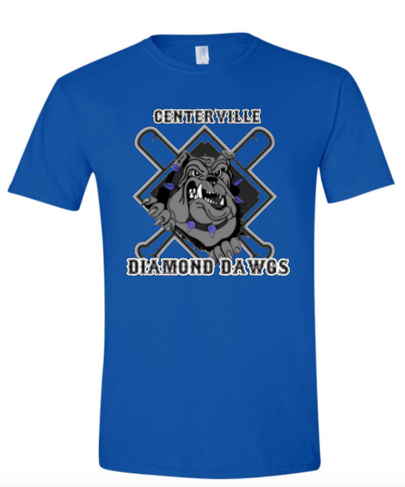 CENTERVILLE DIAMOND DAWGS T-SHIRTS