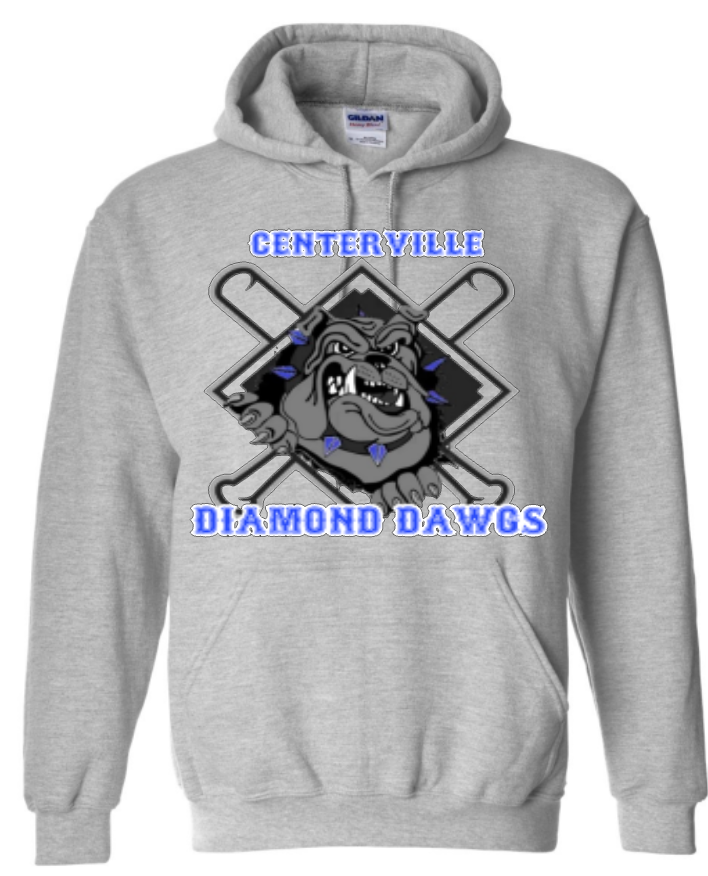 CENTERVILLE DIAMOND DAWGS  YOUTH HOODIES