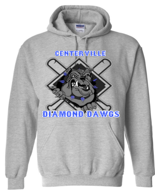 CENTERVILLE DIAMOND DAWGS  YOUTH HOODIES