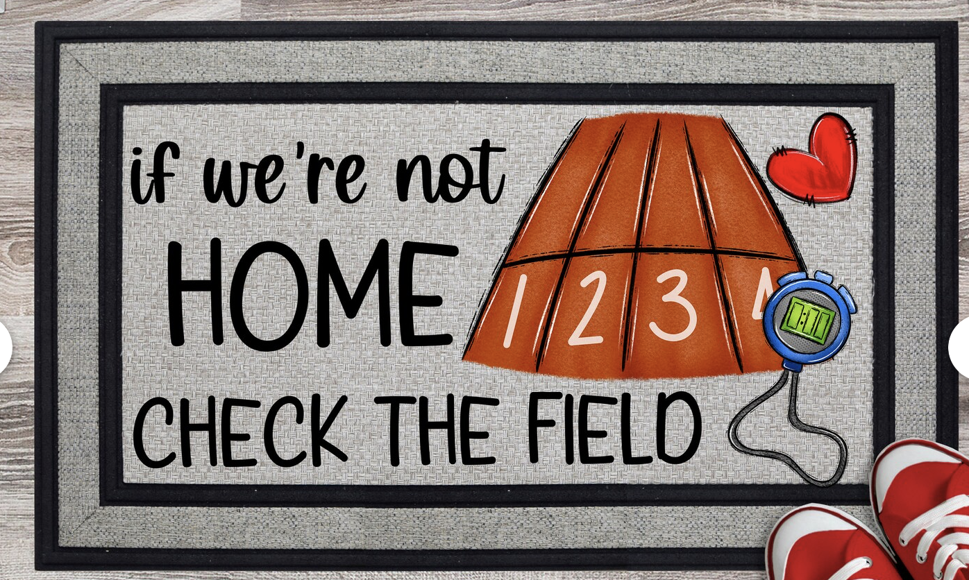 DOOR MAT TRACK AND FIELD THE CRAFTING COMPANY