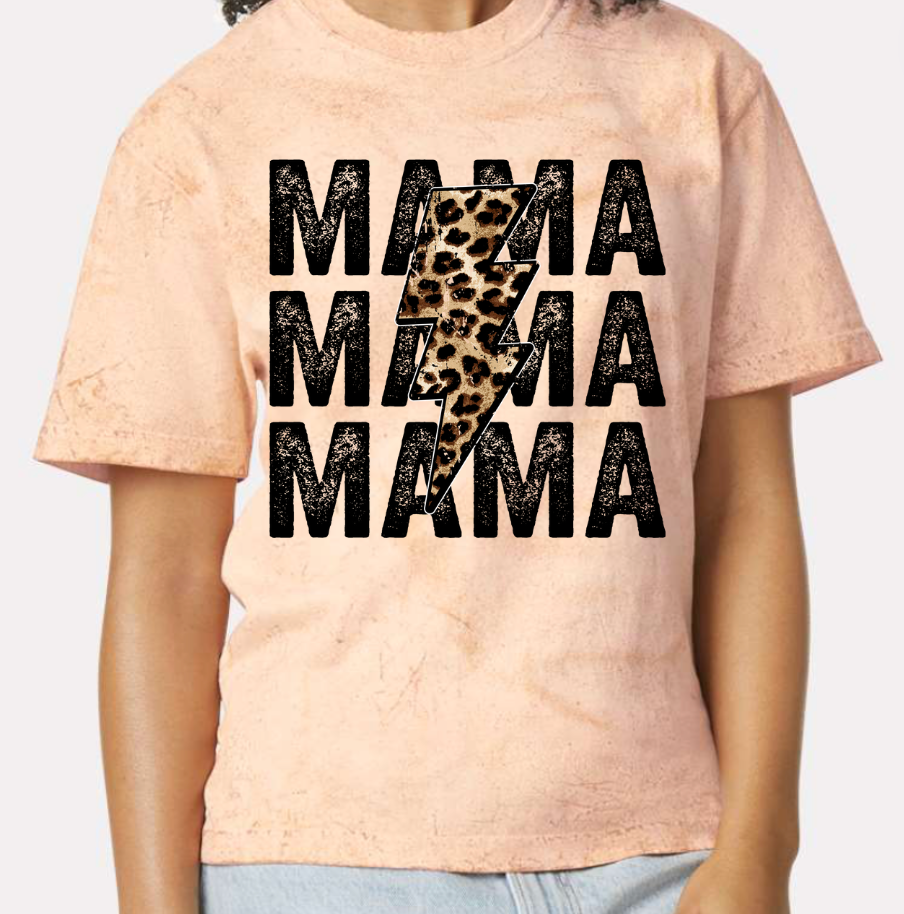 MAMA CHEETAH LIGHTENING TSHIRT