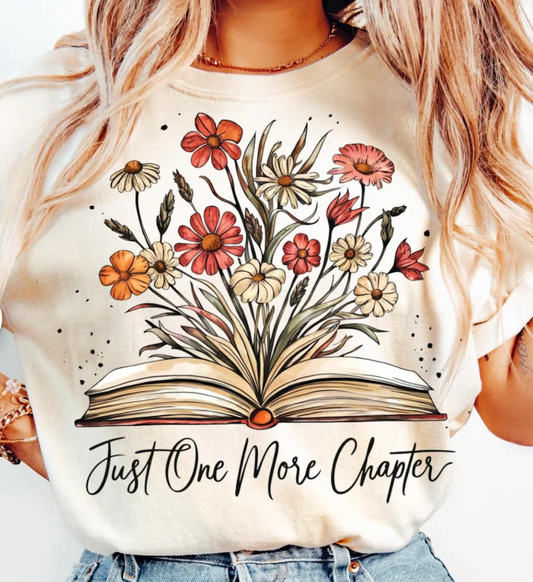 JUST ONE MORE CHAPTER WILDFLOWER TSHIRT
