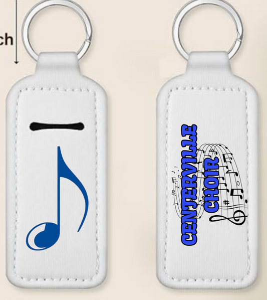 CENTERVILLE CHOIR CHAPSTICK HOLDERS FOR KEYCHAINS OR BAGS