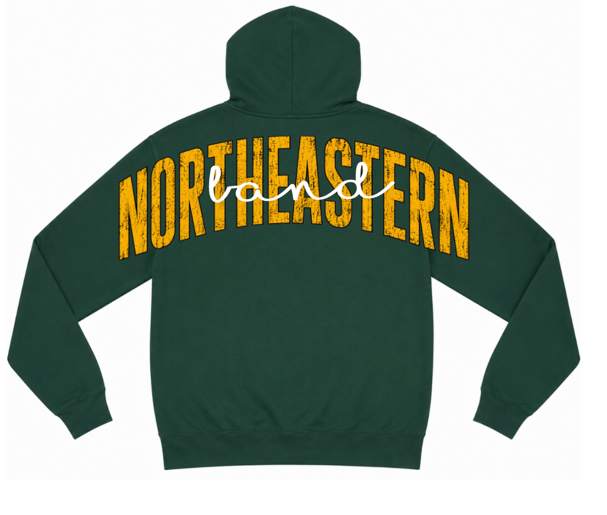NORTHEASTERN BAND BLOCK HOODIE