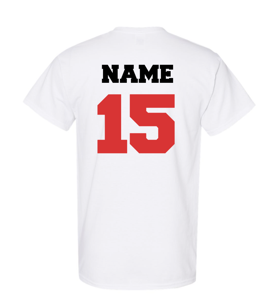 RED DEVILS HEART FOOTBALL SHIRT