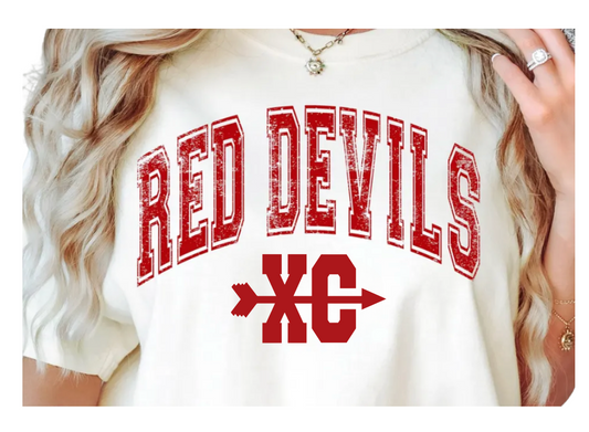 RED DEVILS CROSS COUNTRY  VINTAGE SHIRT