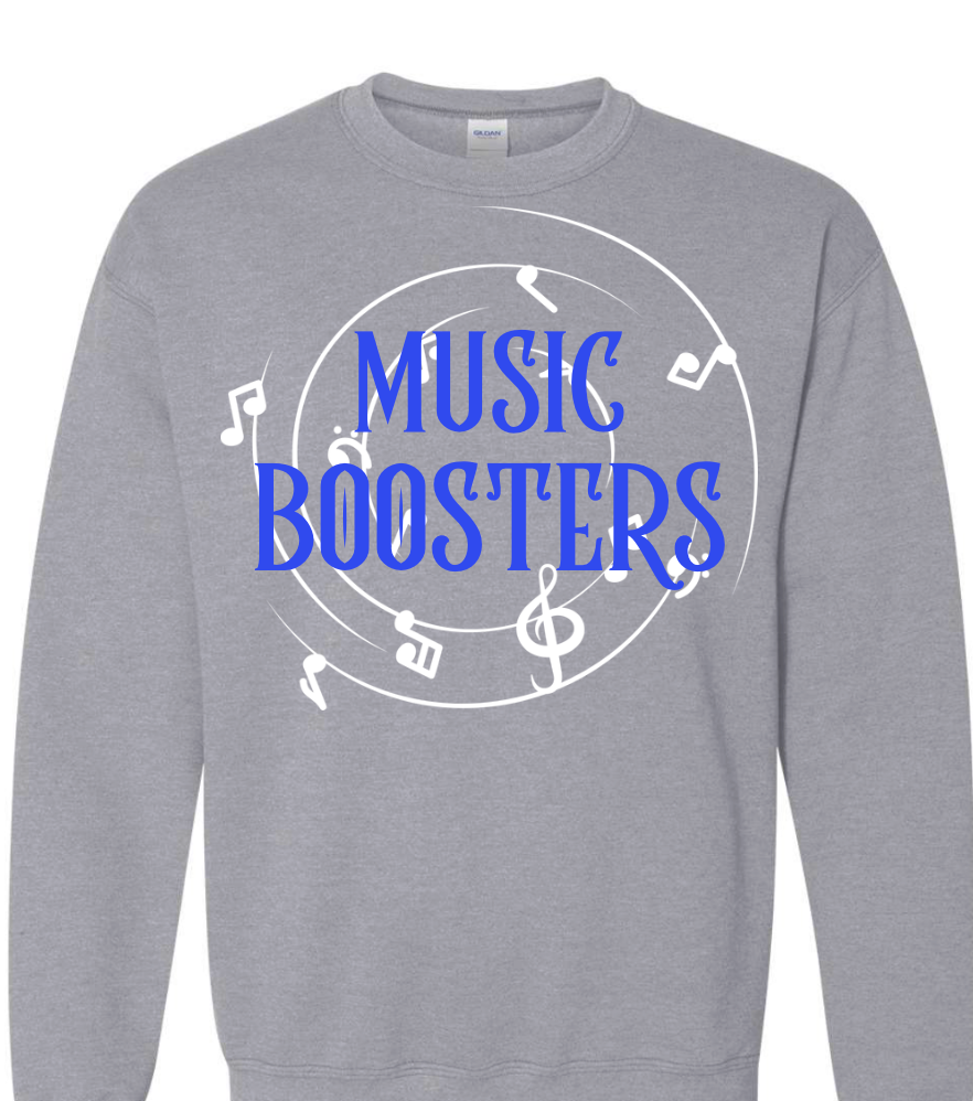 MUSIC BOOSTERS SWIRL NOTES SHIRT