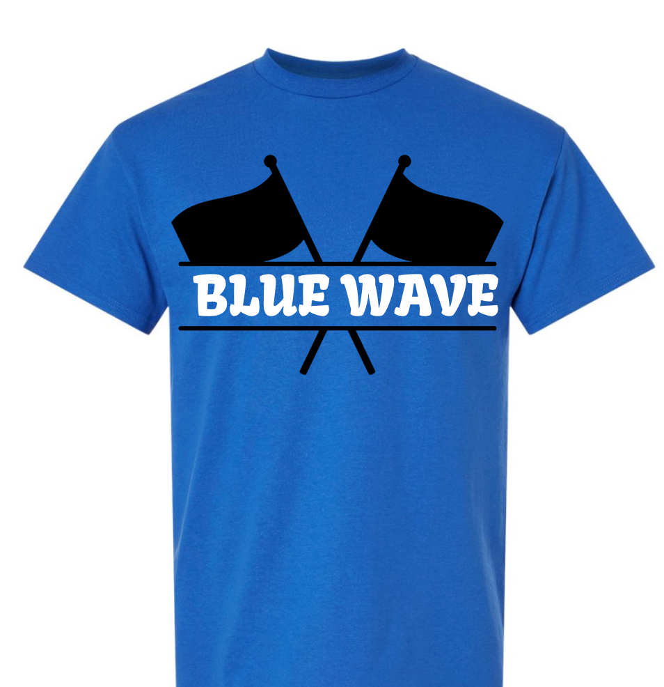 BLUE WAVE FLAG SHIRT