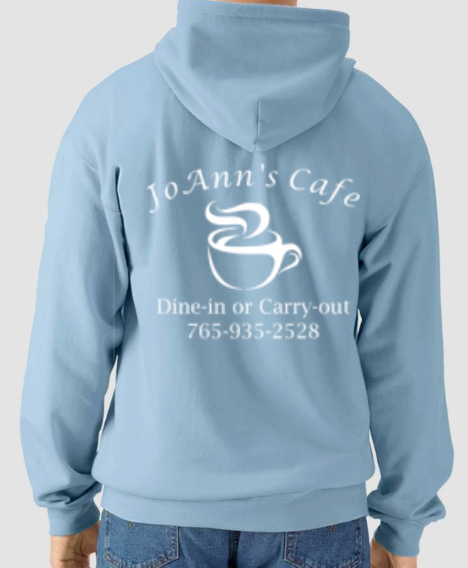 JOANN’S CAFE ADULT ZIP UP HOODIES