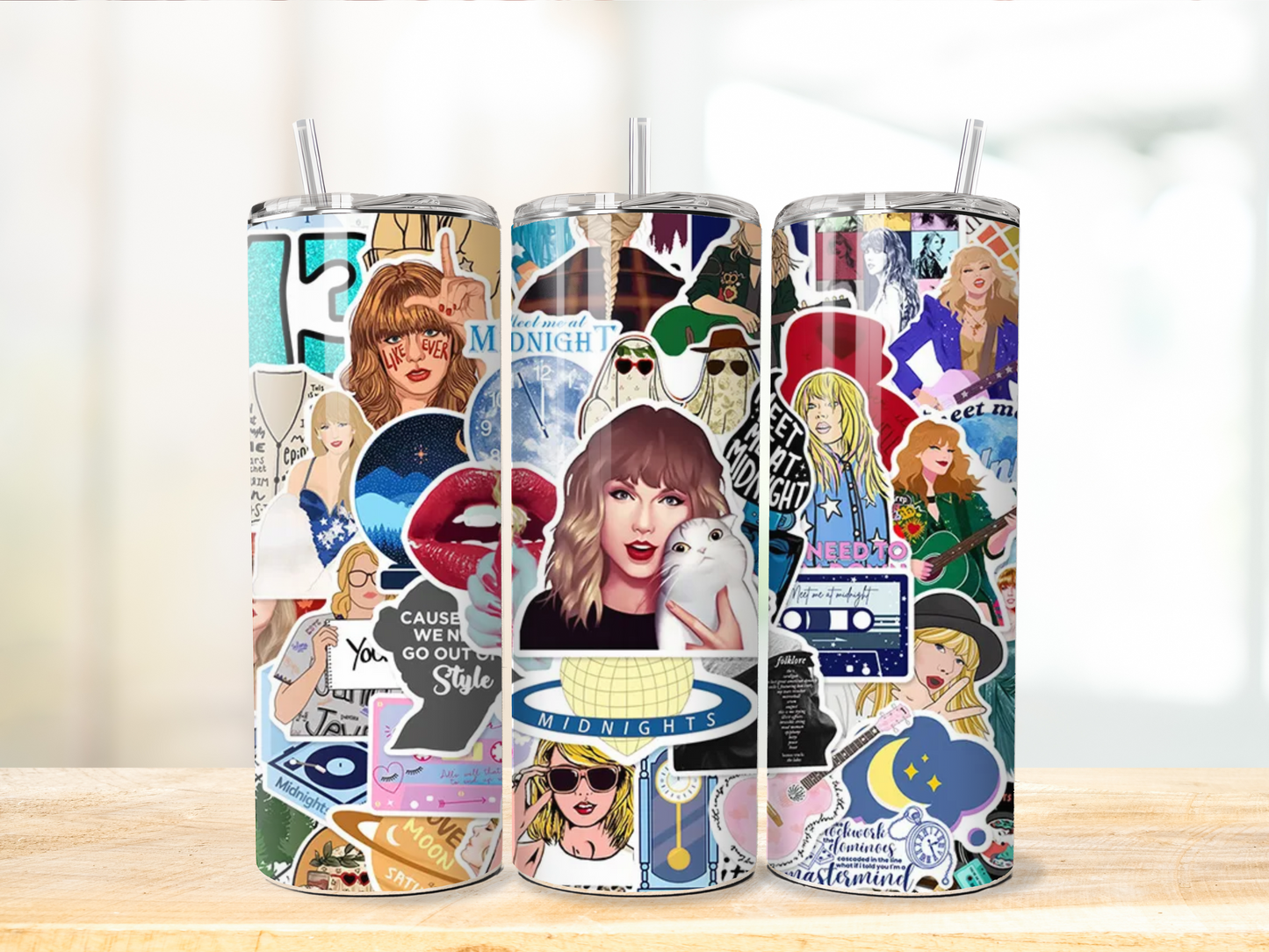 TAYLOR SWIFT SWIFTIE 20 OZ- MULTIPLE DESIGNS