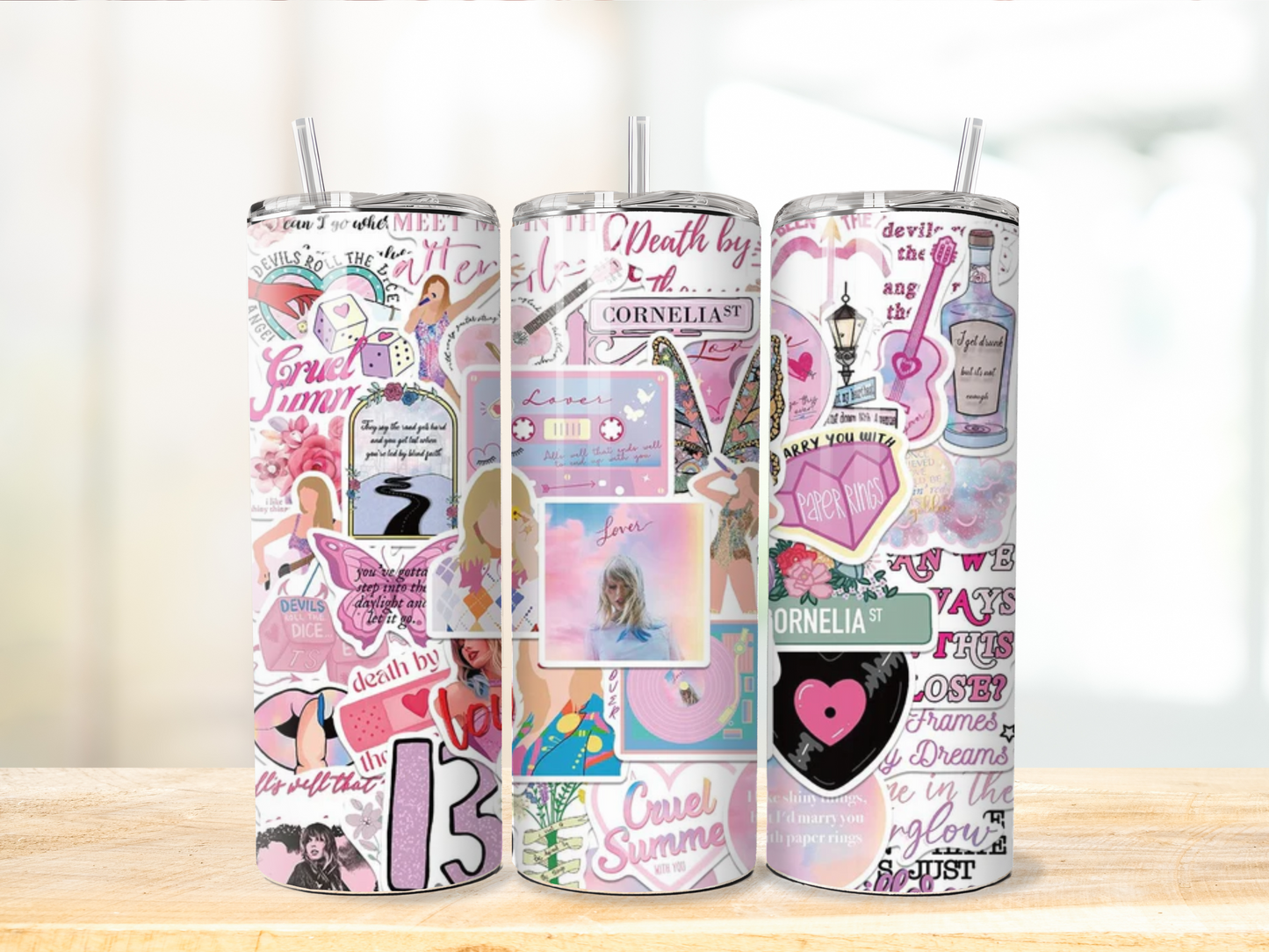 TAYLOR SWIFT SWIFTIE 20 OZ- MULTIPLE DESIGNS